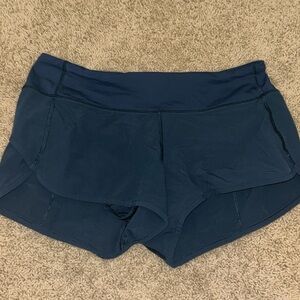Navy lululemon shorts